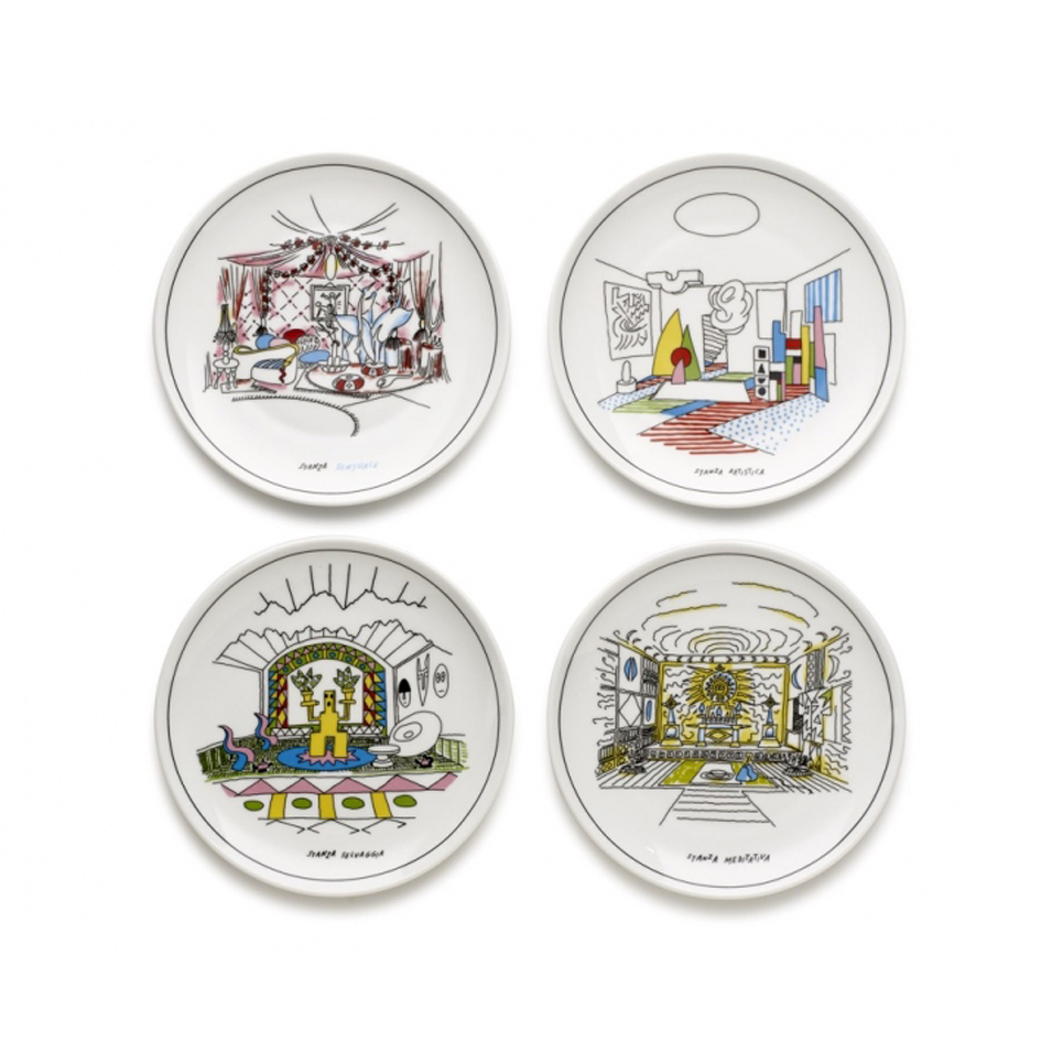 Eksturstore Com Mendini Decorative Plates Set Of 4